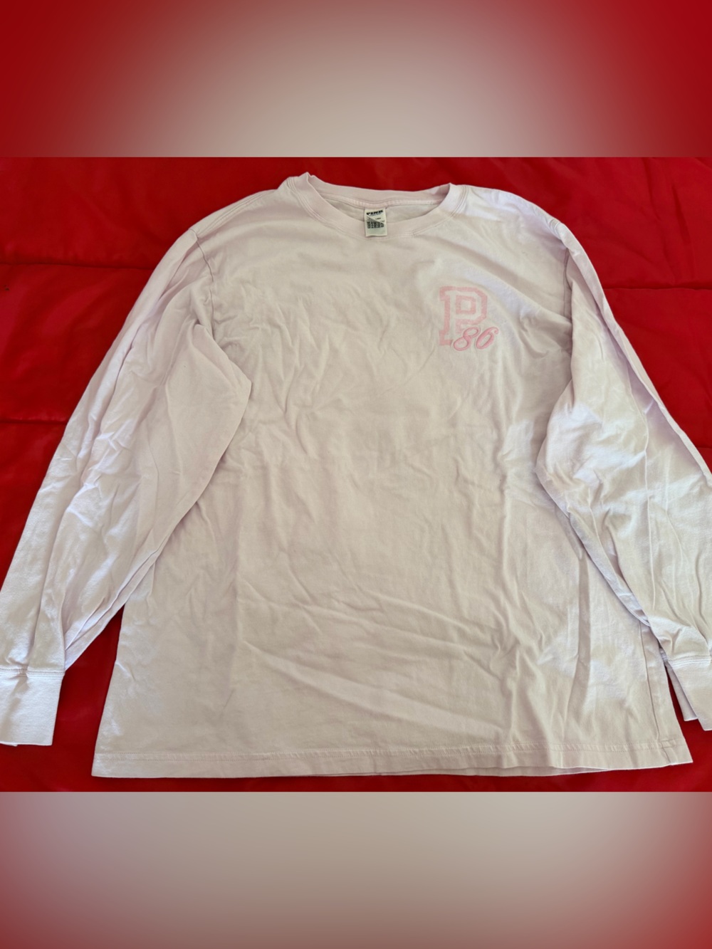 PINK Victoria's Secret Pale Pink Crewneck Tee